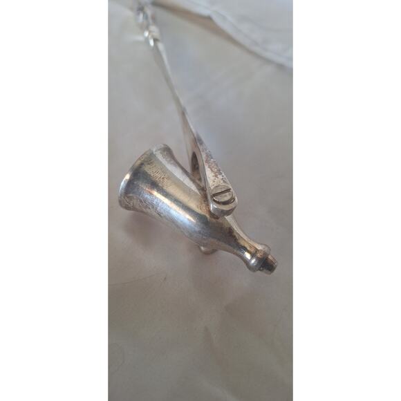 Vintage Silverplate Tilting Candle Snuffer 8.8" Pineapple Handle- As Found - Picture 6 of 7